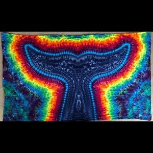 Tie-dyed tapestry